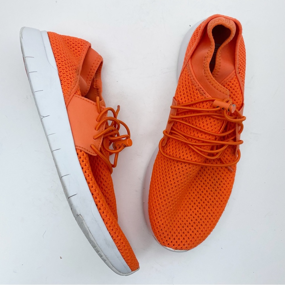FITFLOP Orange Airmesh Elastic Slip On Sneakers - Size 10